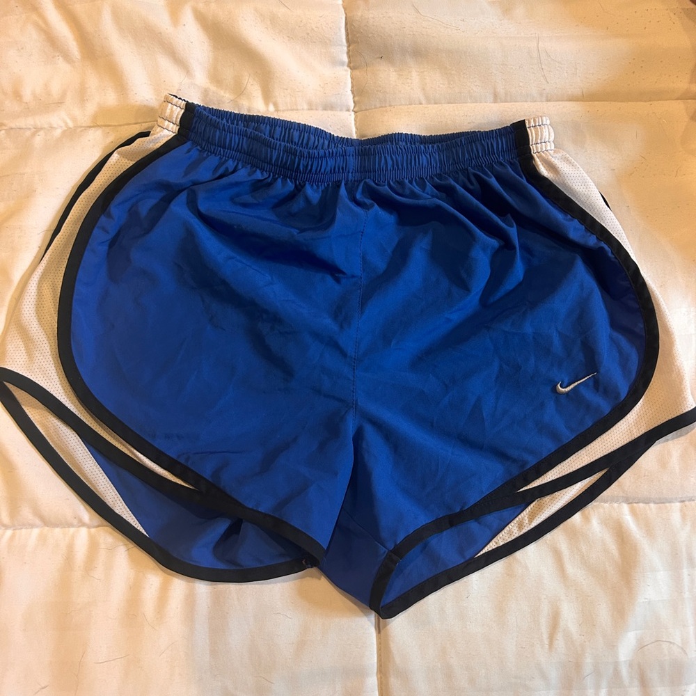 Nike Blue Athletic Shorts with Retro Design